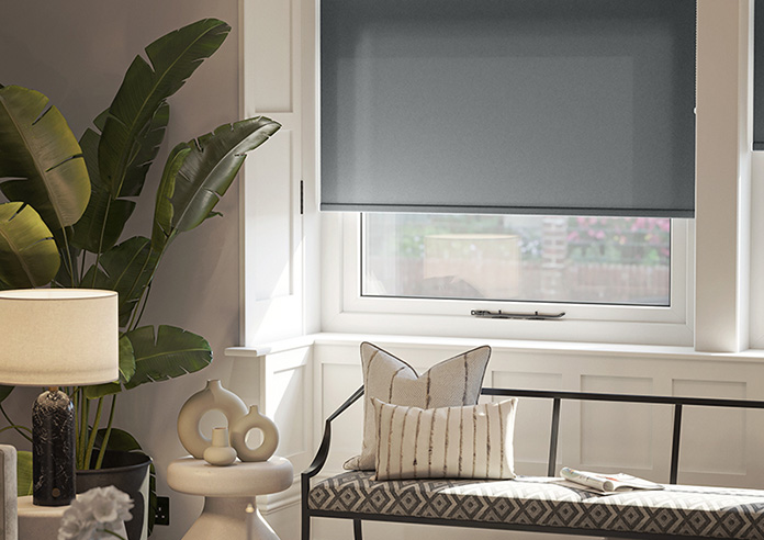 Trapani, Charcoal - Roller Blind - Image 5